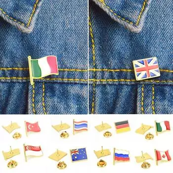 Брошь со значком флага, значки с национальным лацканом, значки с отворотом флага, значок с флагом страны