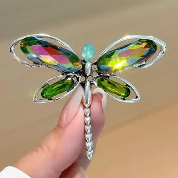 Брошь Стрекоза Advanced Sense Crystal Diamond Alloy Pin Niche Design Insect Light Luxury Brooch