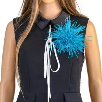 Брошь унисекс из искусственного страусиного пера, мягкая противоскользящая легкая одежда, шляпа, сумка, украшение, булавка для одежды для свадебной вечеринки, выпускного вечера