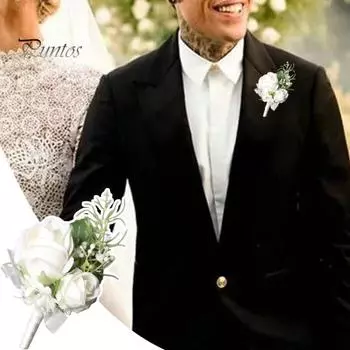 Брошь в форме цветка для жениха, искусственный шелк, цветок, костюм, пальто, карман, декоративный корсаж, имитация розы, брошь для платья, булавка Corsage