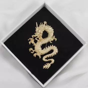 Брошь в китайском стиле с китайским драконом, корсаж, аксессуары для одежды