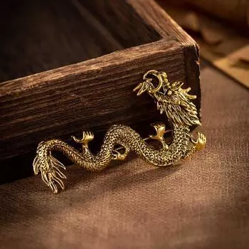 Брошь в китайском стиле со знаком зодиака Дракон, костюм, пальто, булавка с лацканами для мужчин и женщин, индивидуальная винтажная брошь в стиле панк, одежда, ювелирные аксессуары as the picture
