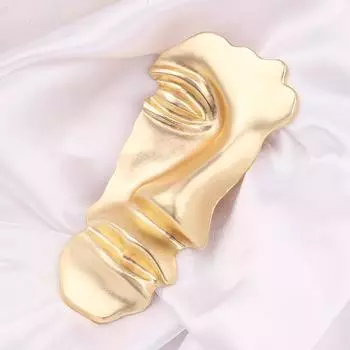 Брошь в пол-лица, металлический значок, аксессуар для костюма