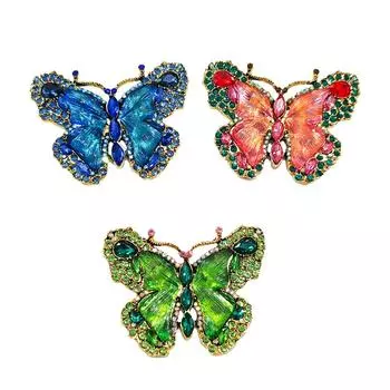 Брошь в виде бабочки для женщин, булавка, свадебные украшения, аксессуары, подарок на вечеринку