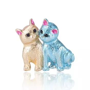 Брошь в виде капли масла в виде котенка, простой и универсальный свитер, милая брошь в виде мультяшного котенка, корсаж.