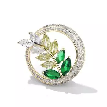 Брошь в виде колоска пшеницы темперамента, высококачественные женские искусственные стразы, индивидуальная нежная булавка для воротника, пряжка, защищающая от света, фиксированные аксессуары для одежды