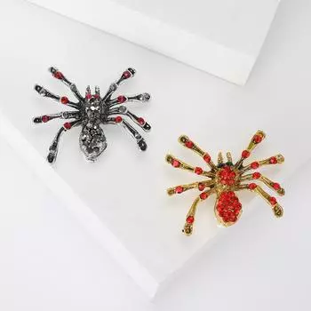 Брошь в виде паука с бриллиантами в виде ветра, модное персонализированное пальто, фабрика аксессуаров для костюмов и одежды