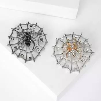 Брошь в виде паука в стиле ретро «Фронт Трейд», креативные универсальные аксессуары