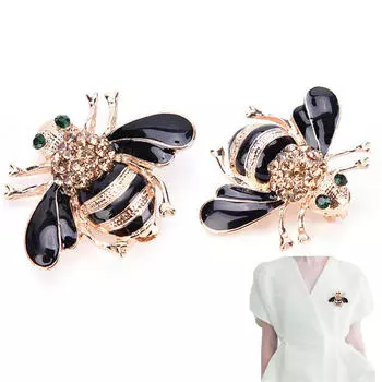 Брошь в виде пчелы, элегантная позолоченная брошь для вечеринки, ювелирные изделия 3cm*2.5cm