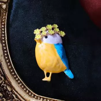 Брошь в виде птицы-сороки, высококачественная булавка для костюма, декоративная булавка для воротника двойного назначения, защищающая от света