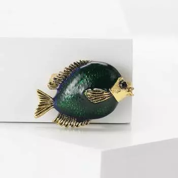 Брошь в виде рыбы-клоуна из мультяшного сплава с эмалью, темпераментная мужская и женская рубашка для костюма, корсаж, ювелирные изделия