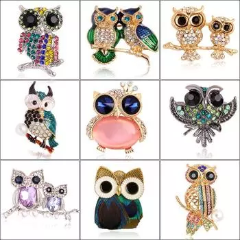 Брошь в виде совы своими руками, универсальная, нишевая, высокого класса, корсаж, свитер, сумка, аксессуары