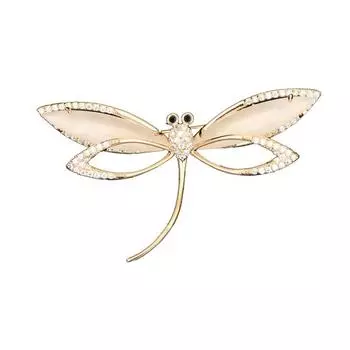 Брошь в виде стрекозы в стиле ретро, маленькая, ароматная, ветер, роскошная, темпераментная, нагрудная, изысканный костюм, женские аксессуары, булавка