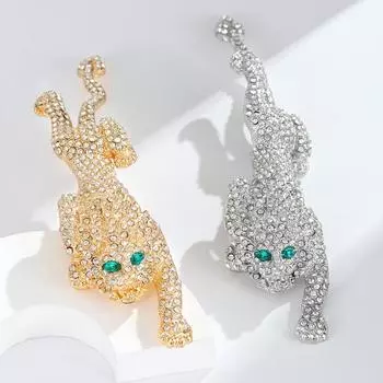 Брошь в виде живого животного, женская, чувственная, атмосферная, индивидуальная, полная бриллиантовая брошь в виде льва, аксессуары для мужской и женской одежды