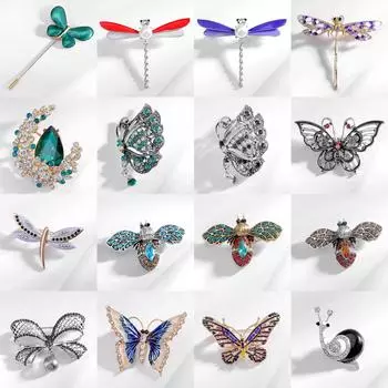 Брошь в виде животного Бабочка Стрекоза Пчела Расширенный сенсорный корсаж Ниша Фиксированный анти-свет