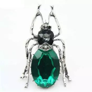 Брошь в виде жука со стразами, винтажная брошь в виде животного-насекомого, модная брошь высокого класса, аксессуары для индивидуальности