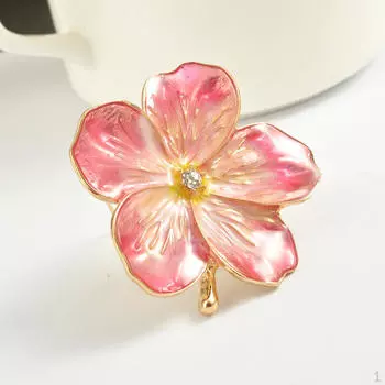 Брошь в винтажном стиле с цветком пиона, свадебная булавка со сливой, женские подвески, ювелирные изделия -