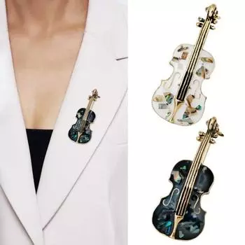 Брошь-виолончель Винтажная элегантная изящная сумка-шляпа-шляпа делового костюма с лацканами белый