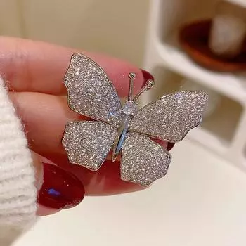 Броши-бабочки, булавки для женской одежды, пальто, свадебные украшения, аксессуары для вечеринок, подарки золотой