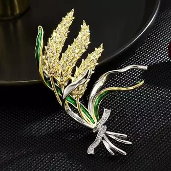 Броши для пожилых людей, брошь в виде цветка, листа, булавки для женщин, костюм, подвеска, модные броши, ювелирные изделия золотой
