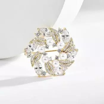 Броши для пожилых людей, брошь в виде цветка, листа, булавки для женщин, костюм, подвеска, модные броши, ювелирные изделия золотой