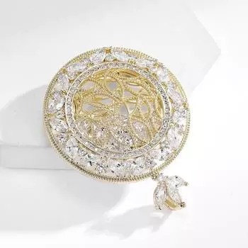 Броши для пожилых людей, брошь в виде цветка, листа, булавки для женщин, костюм, подвеска, модные броши, ювелирные изделия золотой