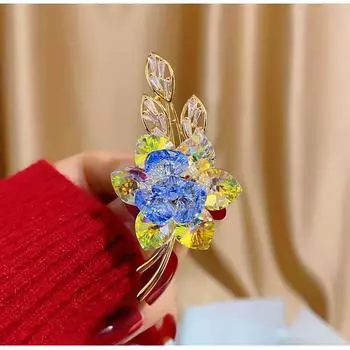 Броши для пожилых людей, брошь в виде цветка, листа, булавки для женщин, костюм, подвеска, модные броши, ювелирные изделия золотой