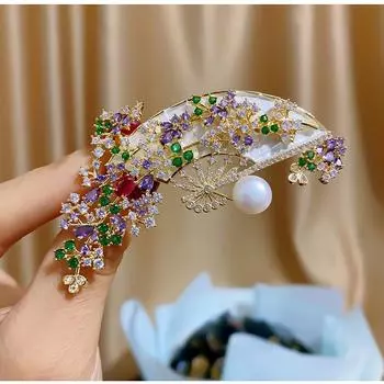 Броши для пожилых людей, брошь в виде цветка, листа, булавки для женщин, костюм, подвеска, модные броши, ювелирные изделия золотой