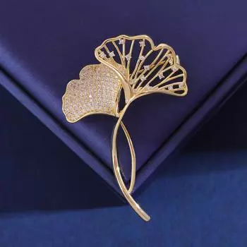 Броши для пожилых людей, брошь в виде цветка, листа, булавки для женщин, костюм, подвеска, модные броши, ювелирные изделия золотой