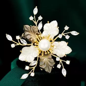 Броши для пожилых людей, брошь в виде цветка, листа, булавки для женщин, костюм, подвеска, модные броши, ювелирные изделия золотой