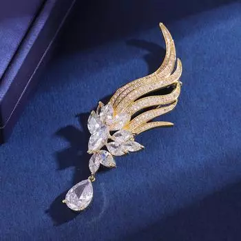 Броши для пожилых людей, брошь в виде цветка, листа, булавки для женщин, костюм, подвеска, модные броши, ювелирные изделия золотой