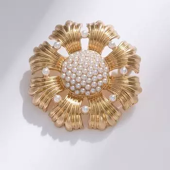 Броши для пожилых людей, брошь в виде цветка, листа, булавки для женщин, костюм, подвеска, модные броши, ювелирные изделия золотой