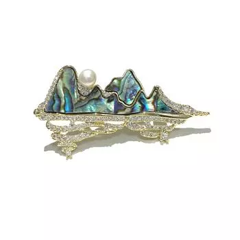 Броши для пожилых людей, брошь в виде цветка, листа, булавки для женщин, костюм, подвеска, модные броши, ювелирные изделия золотой