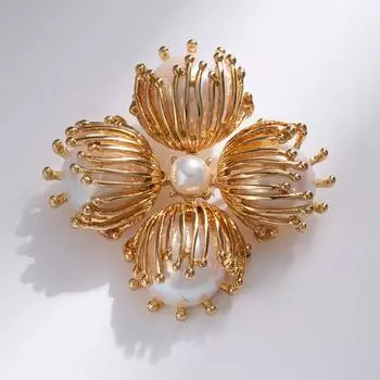 Броши для пожилых людей, брошь в виде цветка, листа, булавки для женщин, костюм, подвеска, модные броши, ювелирные изделия золотой