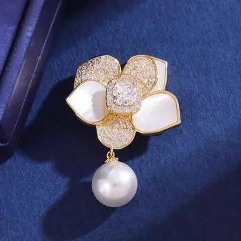 Броши для пожилых людей, брошь в виде цветка, листа, булавки для женщин, костюм, подвеска, модные броши, ювелирные изделия золотой