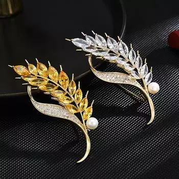 Броши для пожилых людей, брошь в виде цветка, листа, булавки для женщин, костюм, подвеска, модные броши, ювелирные изделия золотой