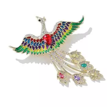 Броши «Летающий Феникс» для женской одежды, пальто, ювелирные аксессуары, подарки