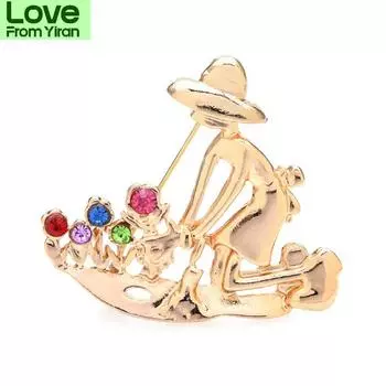 Броши в виде цветка для женщин унисекс со стразами для садоводства и вечеринки для девочек на каждый день брошь-булавка подарки