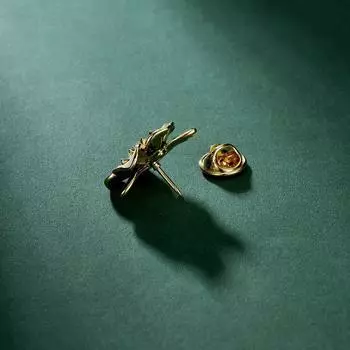 Броши в виде цветка гардении для женщин, одежда, аксессуары, ювелирные изделия, подарок