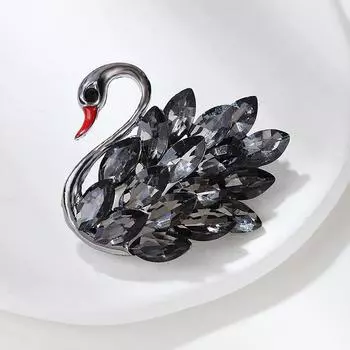 Броши в виде лебедя для женщин, одежда, пальто, ювелирные изделия, аксессуары, подарки