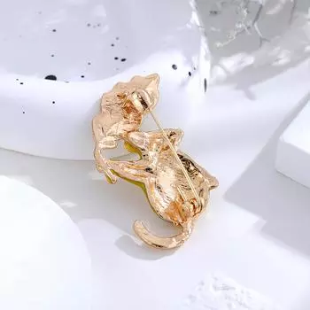 Броши в виде листа и мыши для женщин, пальто, ювелирные изделия, аксессуары для вечеринок, подарок 1pc