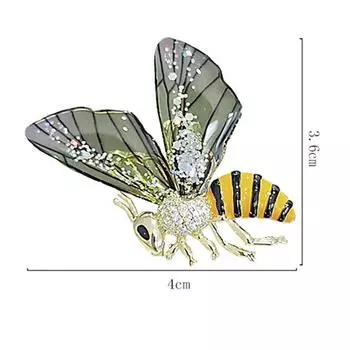 Броши в виде пчелы для женщин, одежда, пальто, вечерние аксессуары для лацканов, подарок
