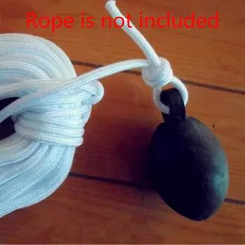 Бросок грузила мяч веревка метательное устройство резиновое железо для каноэ 350g