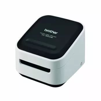 Brother Industries Термопринтер для цветных этикеток Цветной с функцией резки LAN VC-500W (Полная печать/Оригинальная этикетка/Подключение к ПК/смартфону/Оснащенный авто/Половина