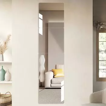 Browgrow 40 x 40 комплект небьющихся зеркал, которые можно прикрепить без сверления, легкий [Небьющееся зеркало, см, 4] в любом месте, зеркало, в полный рост