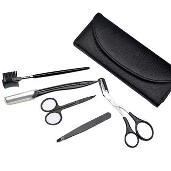 Брови Расческа для бровей Брови Этикет для бровей Набор из 6 предметов, Ножницы, В комплекте, Пинцет, Бритва, Стрижка, Мужская, Женская, Уход, Бритье,