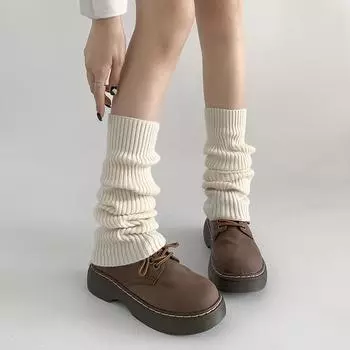 Brown heightened round head retro British style platform small leather shoes women s spring and autumn 2025 new French thick heel single shoes 35 чёрный