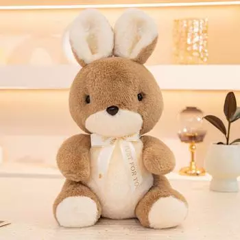 Brown Rabbit Dog Bear Plush Toys Cutes Cartoon Children Birthday Dolls Gift Bunny