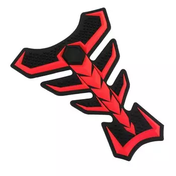 Bruce & Shark (Bruce Shark) Scratch-Resistant 3D Tank Pad Cover Protector For Honda Kawasaki Suzuki Yamaha , red General product 1