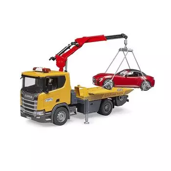 bruder bruder SCANIA Wrecker Crane и BRUDER Roadster (RED) BR03552